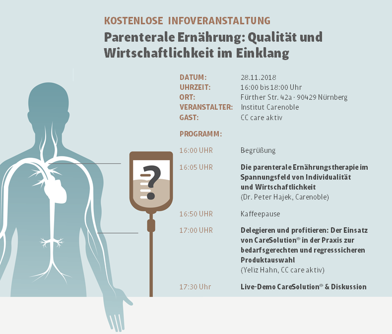 Veranstaltung: „Parenterale Ernährung: Qualität & Wirtschaftlichkeit"